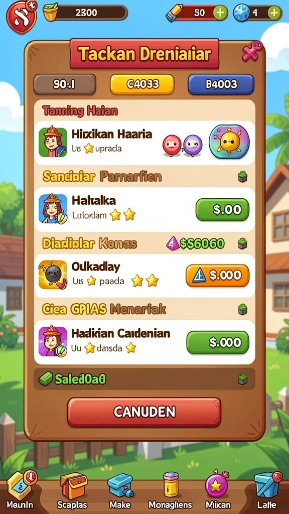 Interaksi pemain dengan lingkungan yang dinamis.