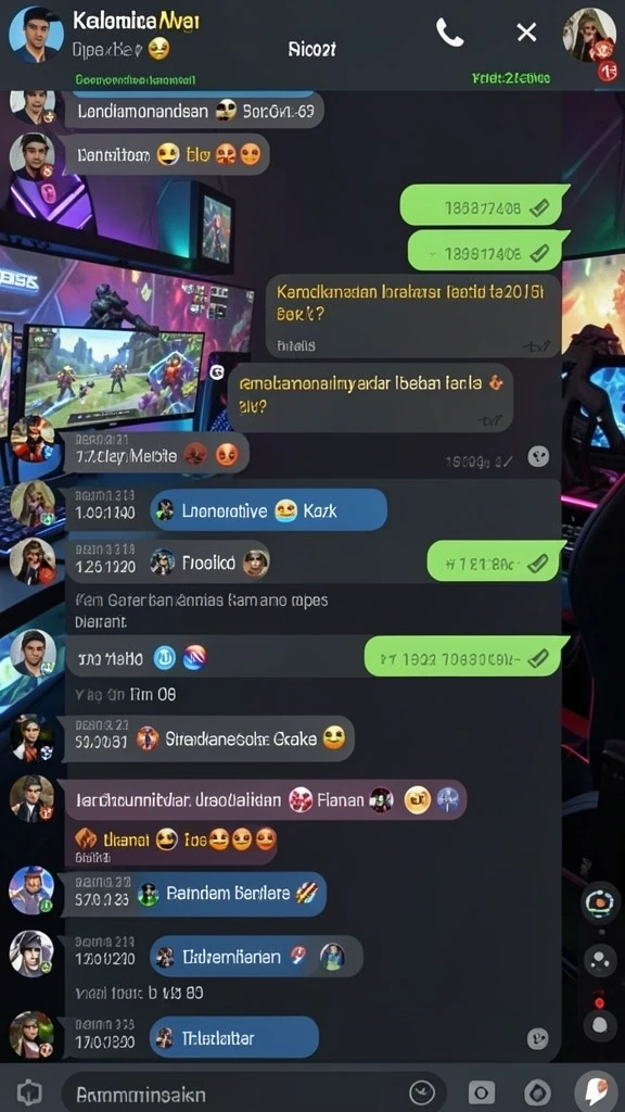 Penggambaran karakter yang lucu dan unik dalam game.