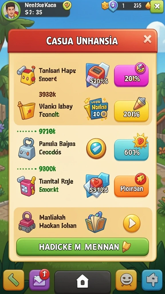 Pengaturan karakter yang sangat detail.