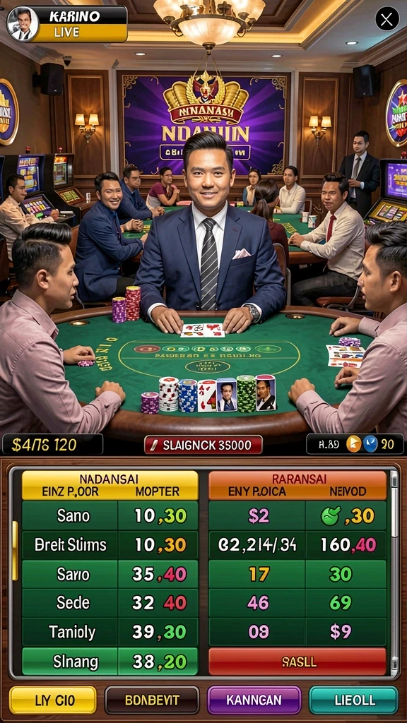 Fitur analisis statistik untuk mendukung keputusan bermain.