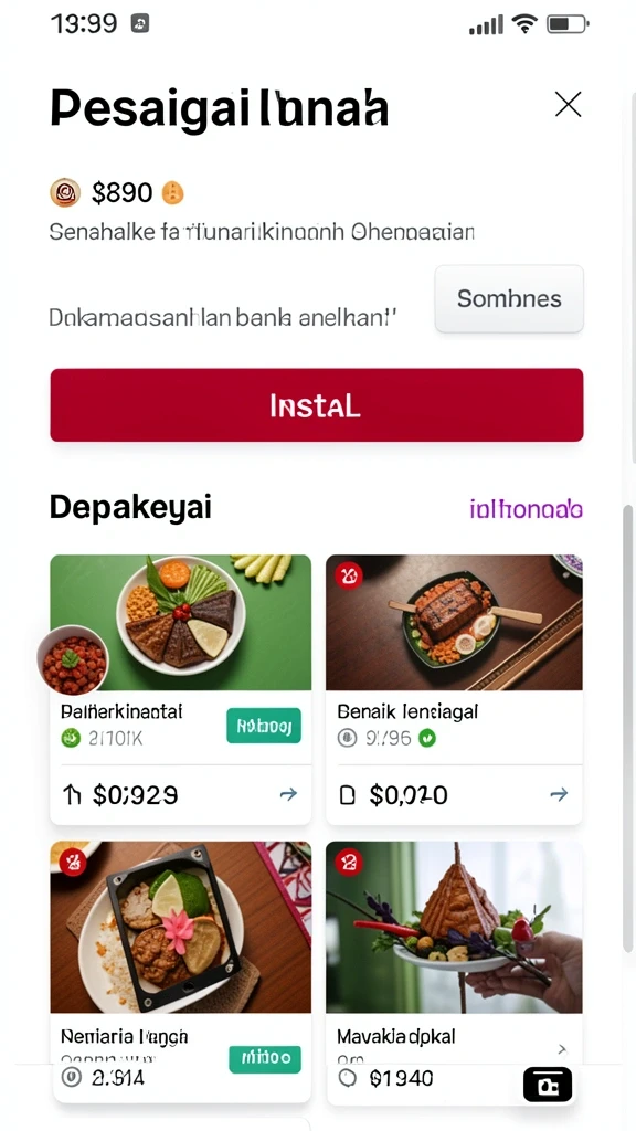 Tampilan antarmuka yang menarik dan ramah pengguna.