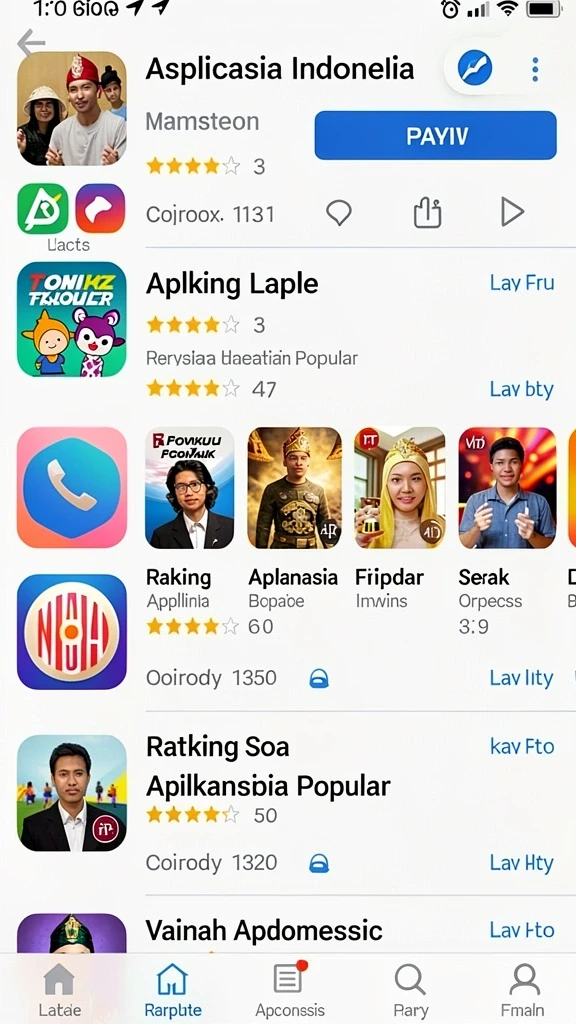 Tampilan antarmuka yang menarik.