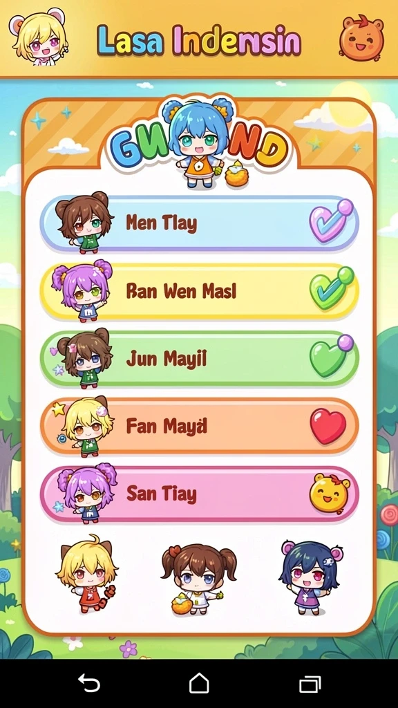 Tangkapan layar menunjukkan momen kolaborasi dengan pemain lain.