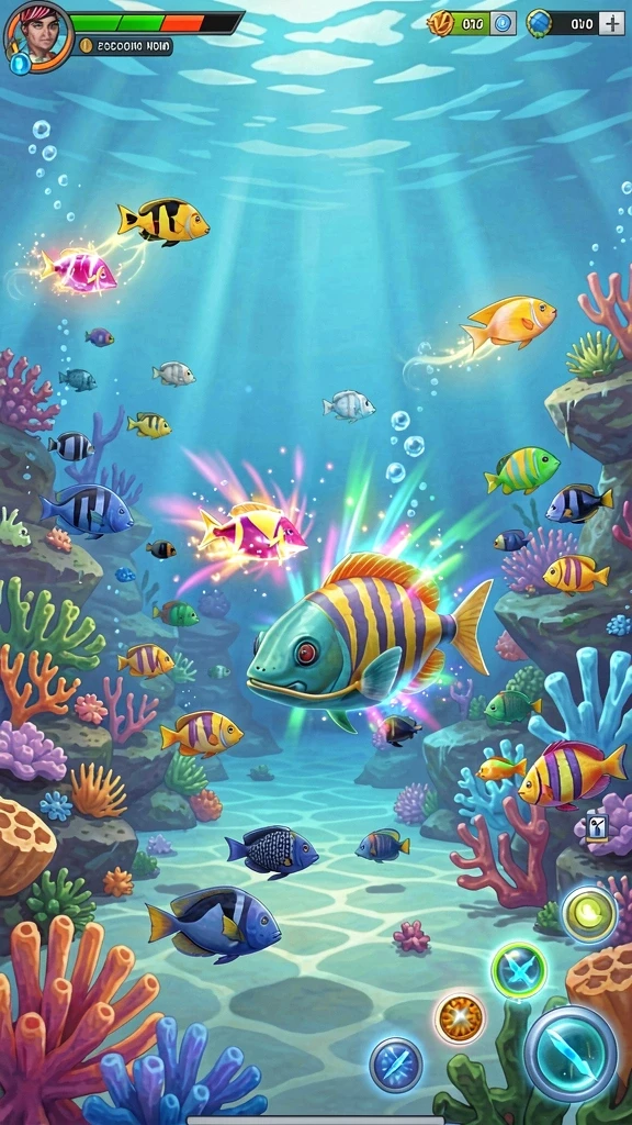Ilustrasi interaksi pemain dalam mode multiplayer.