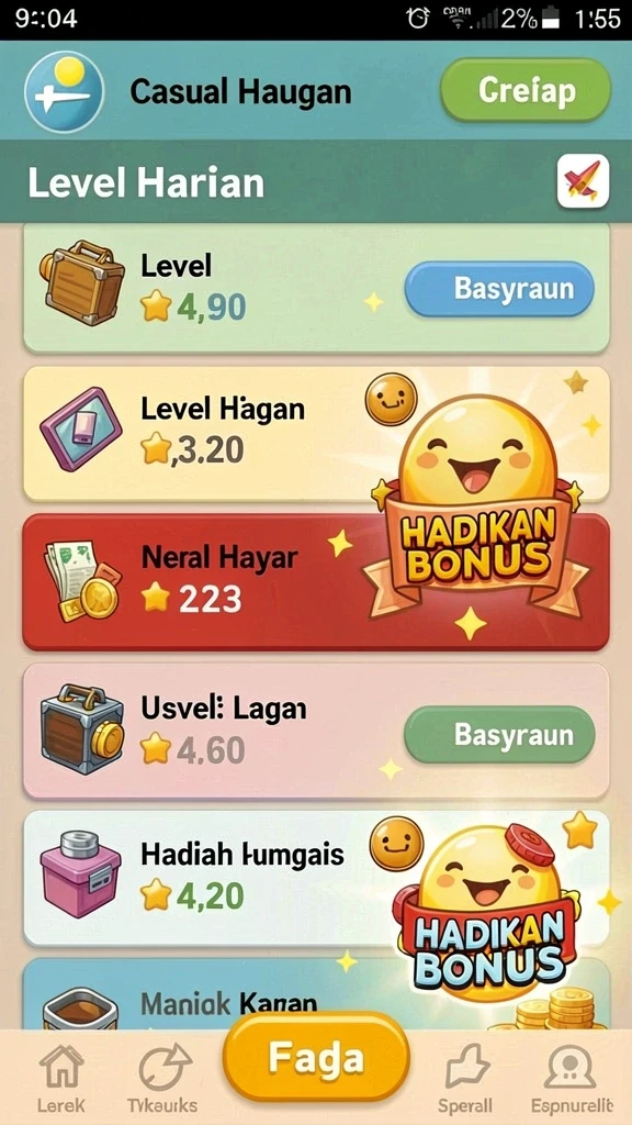 Fitur bonus yang menggiurkan dan menguntungkan.