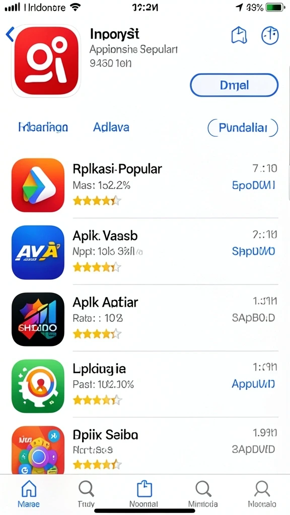 Halaman misi dengan tantangan baru setiap hari.