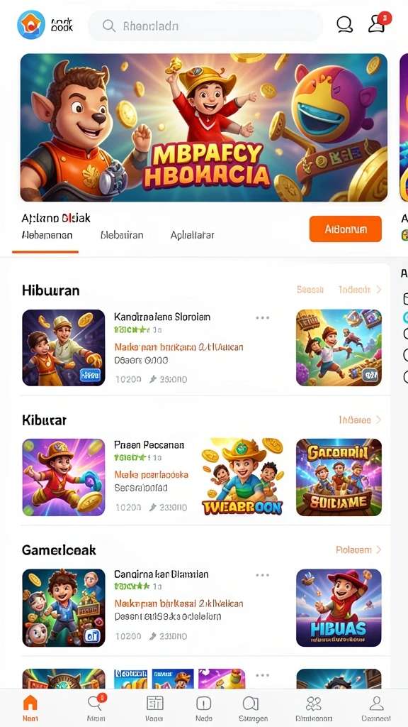 Tampilan antarmuka yang modern dan menarik.