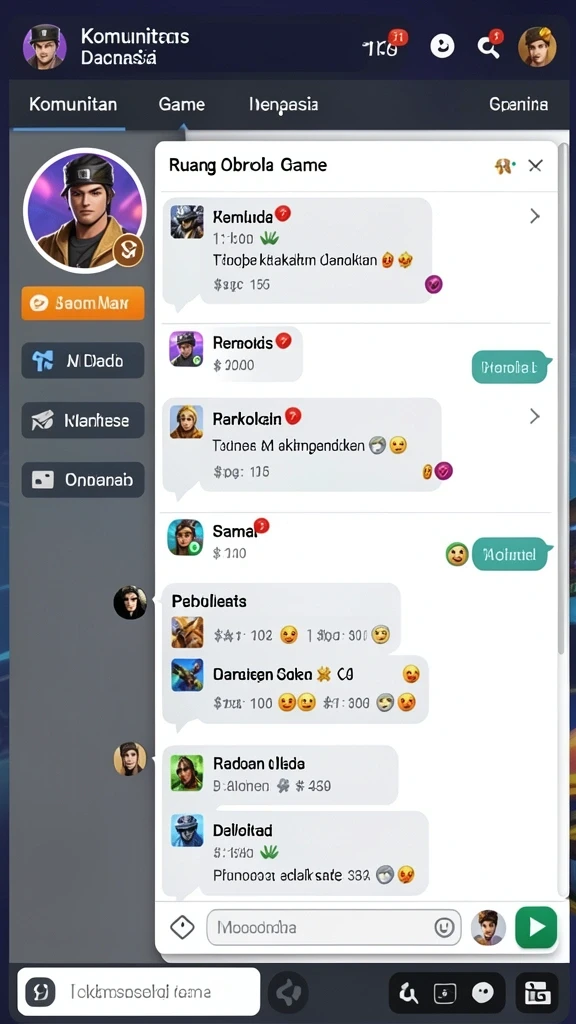 Pengaturan permainan yang kaya akan detail.
