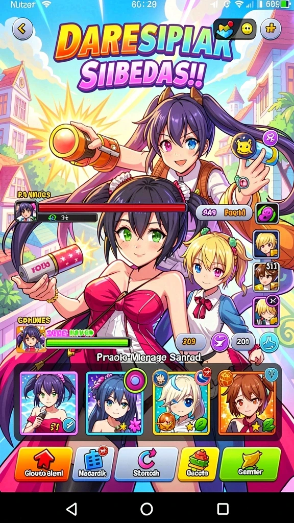 Screenshot 1: Menampilkan karakter utama siap beraksi.