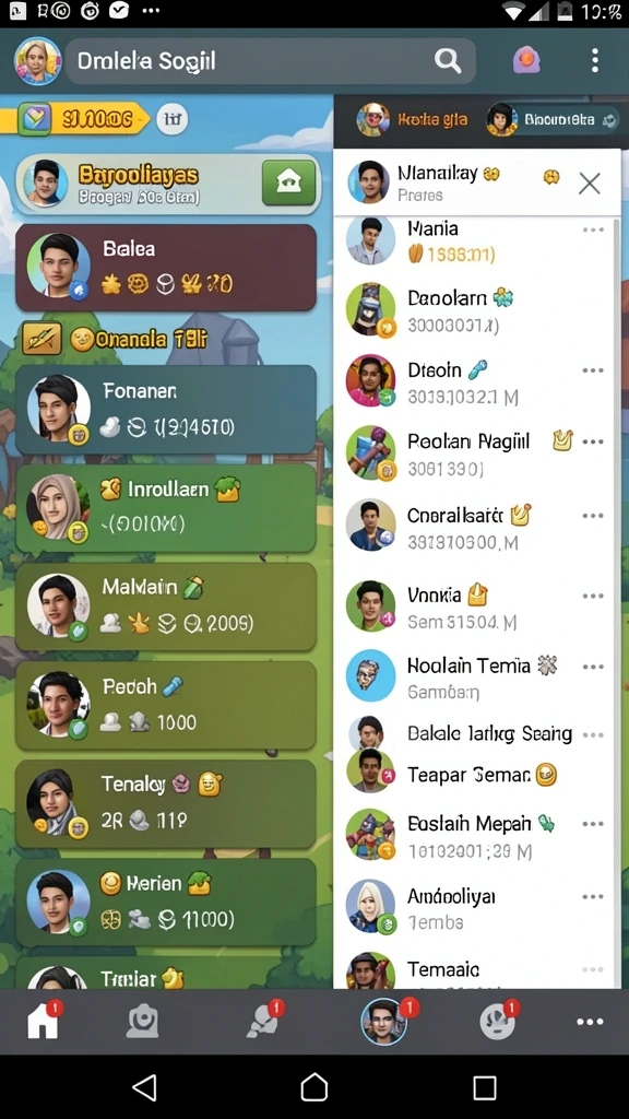 Beragam karakter unik yang bisa dipilih setiap pemain.