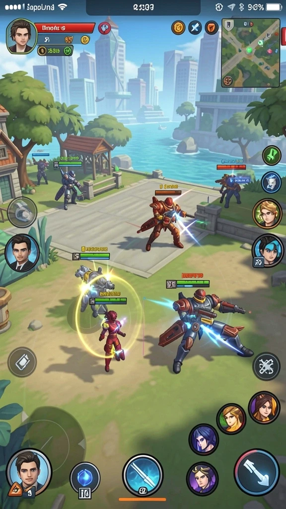 Tangkapan layar menunjukkan interaksi dengan karakter lain dalam game.