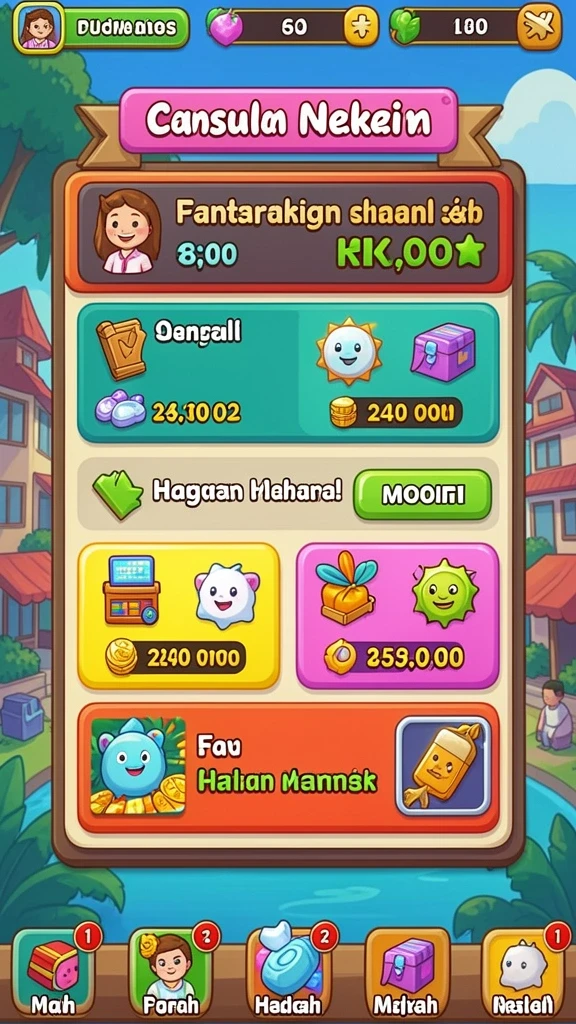 Tampilan antarmuka yang menarik dan user-friendly.
