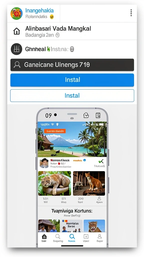 Tampilan antarmuka yang user-friendly.