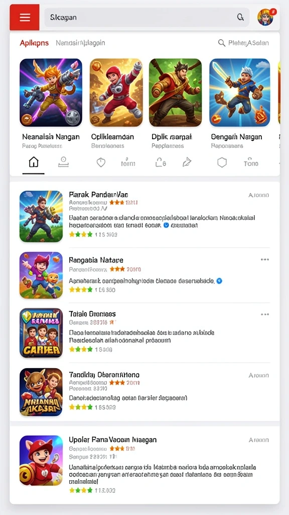 Tampilan antarmuka yang modern dan menarik.