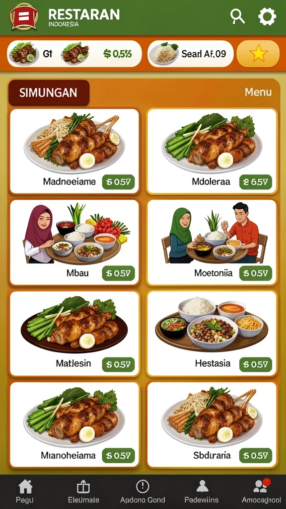 Tampilan misi harian yang menantang dan mengasyikkan.